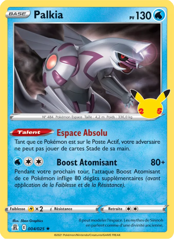 Palkia Célébrations 4/25