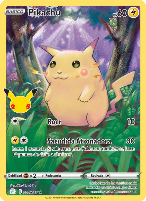 Pikachu Celebraciones 5/25