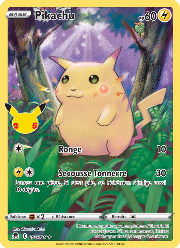 Pikachu Célébrations 5/25