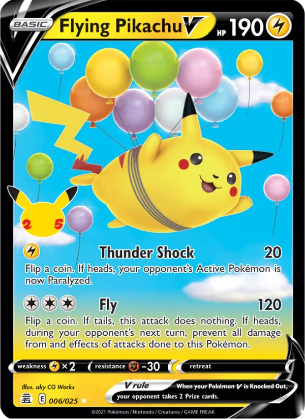 Flying Pikachu V Celebrations 6/25