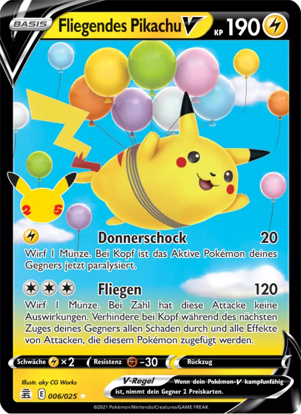 Fliegendes Pikachu V Celebrations 6/25
