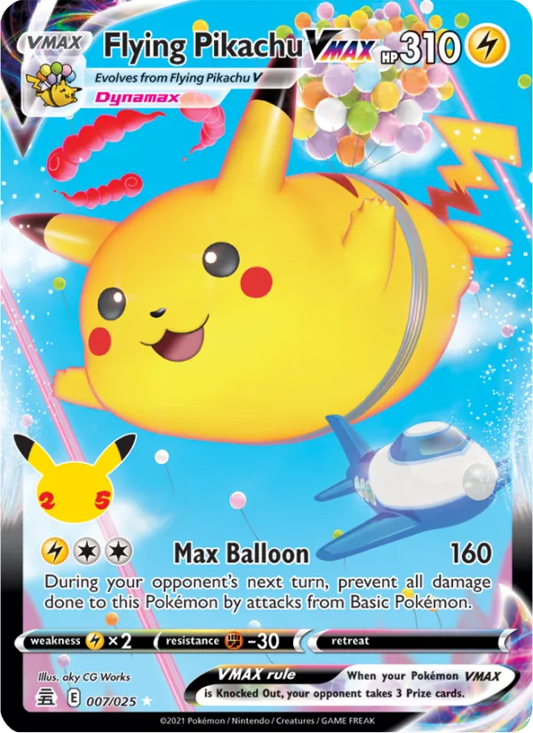 Flying Pikachu VMAX Celebrations 7/25