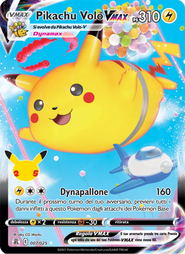 Pikachu Volo VMAX Gran Festa 7/25