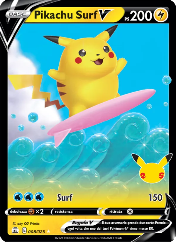 Pikachu Surf V Gran Festa 8/25