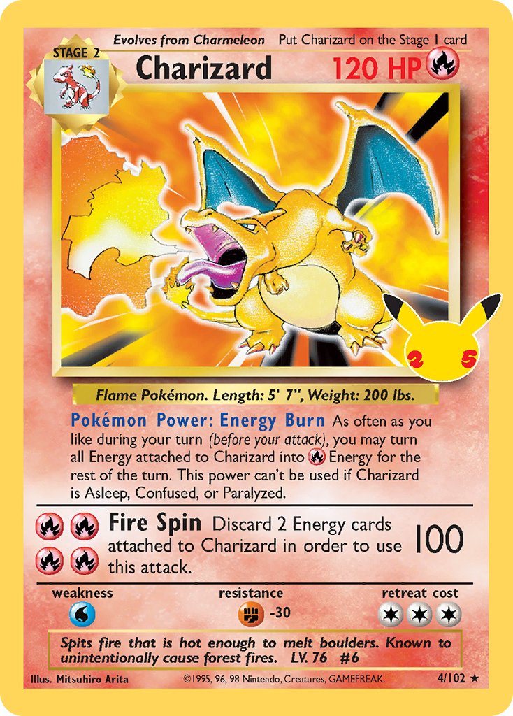 Charizard Celebrations Klassische Kollektion CC002/25