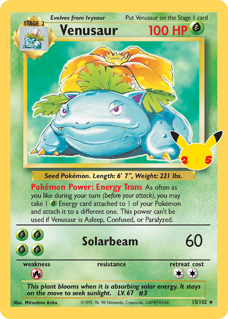 Venusaur Celebraciones Colección Clásica CC003/25