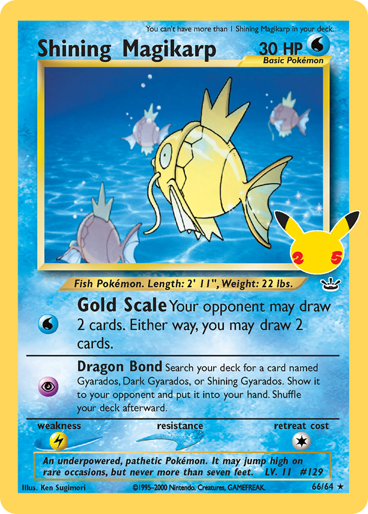 Shining Magikarp Celebrations Classic Collection CC010/25