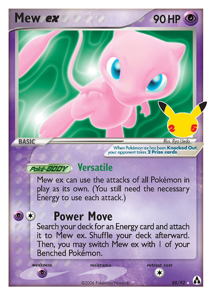 Mew ex Célébrations Collection Classique CC013/25