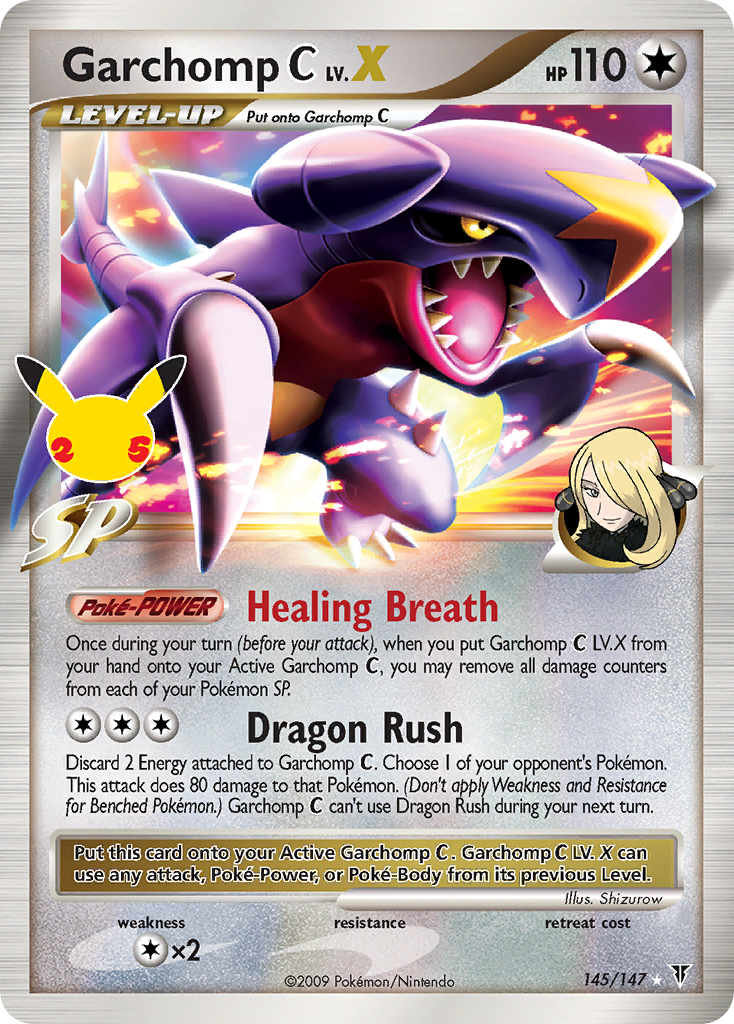 Garchomp C LV.X Celebrações Coleção Clássica CC018/25