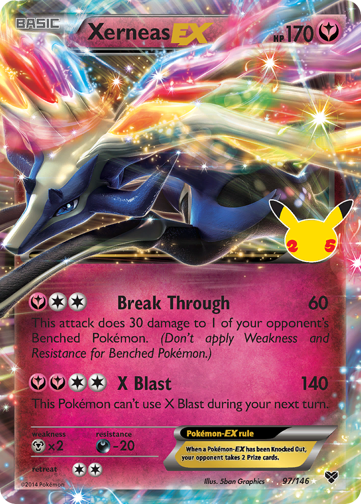 Xerneas EX Celebrations Klassische Kollektion CC023/25