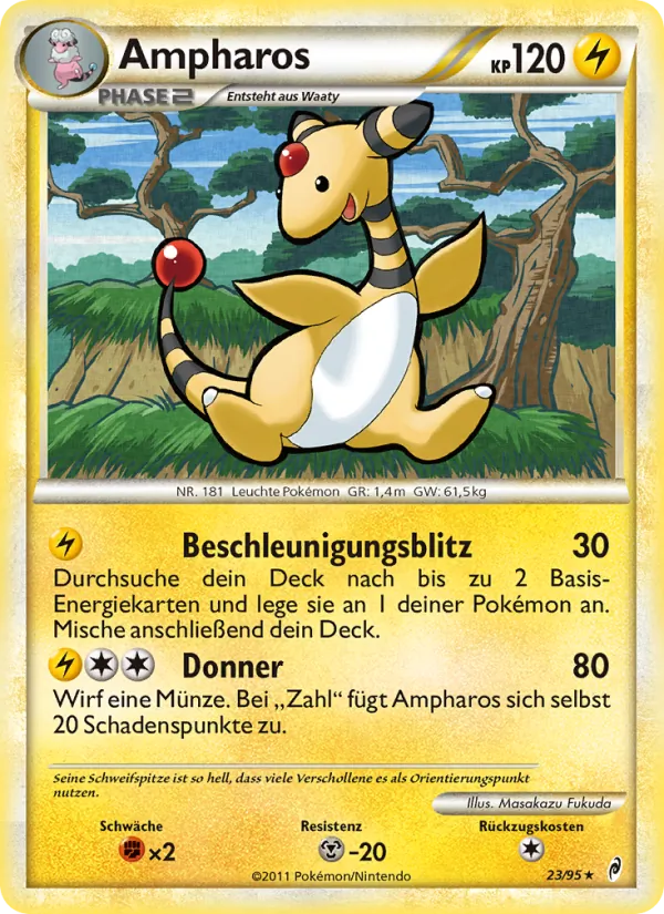 Ampharos Ruf der Legenden 23/95