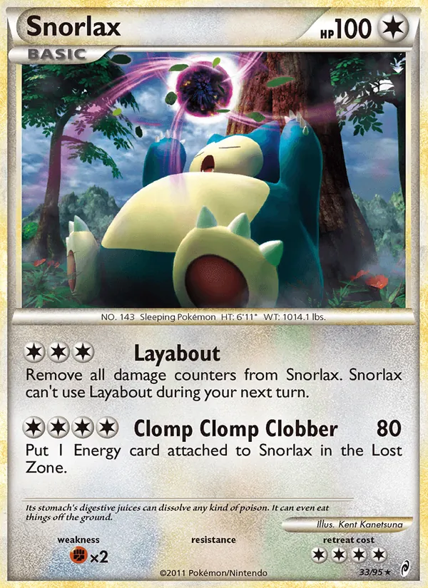 Snorlax Richiamo delle Leggende 33/95