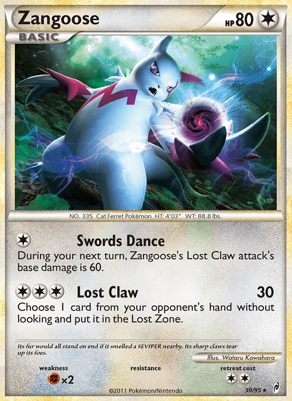 Zangoose Chamado das Lendas 39/95