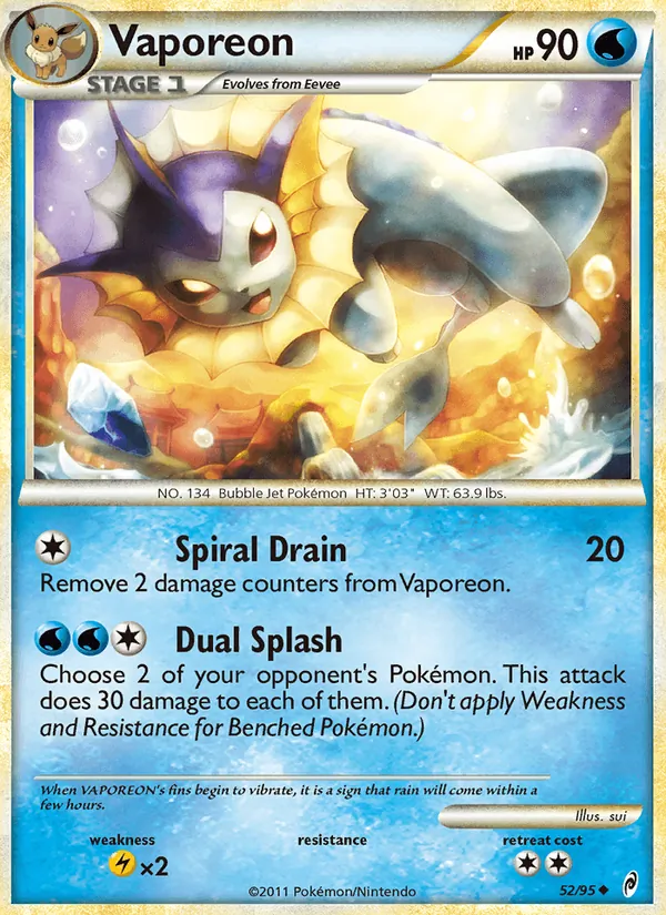Vaporeon Richiamo delle Leggende 52/95