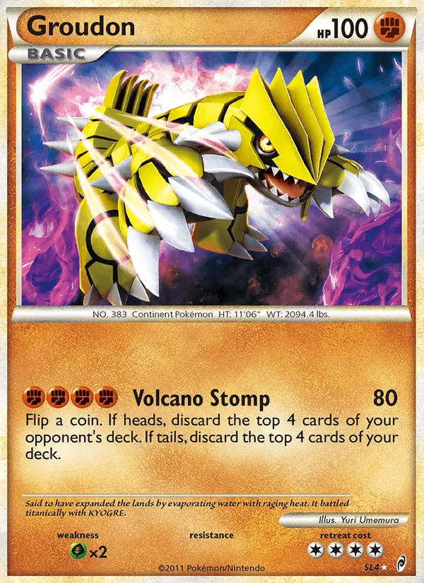 Groudon Chamado das Lendas SL4/95