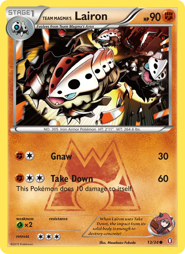 Team Magma's Lairon Double Crisis 13/34