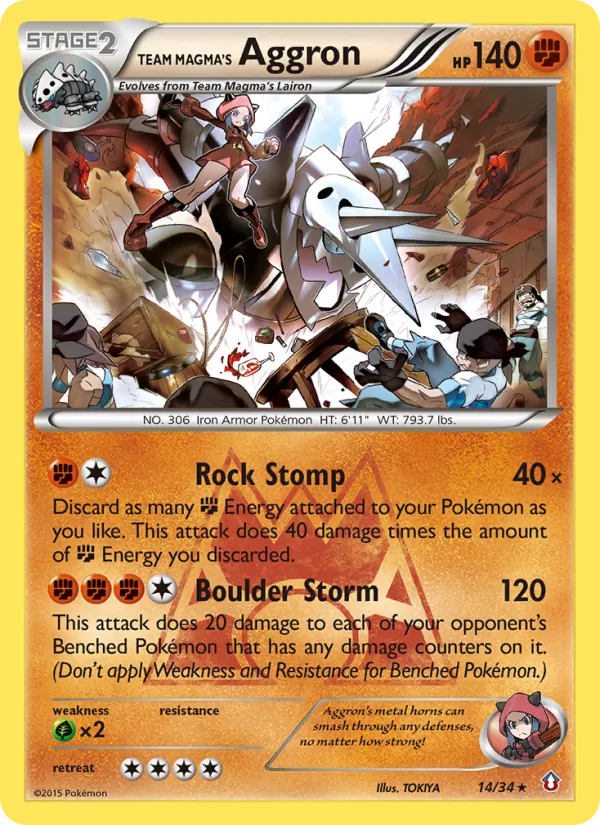 Aggron da Equipe Magma Crise Dupla 14/34