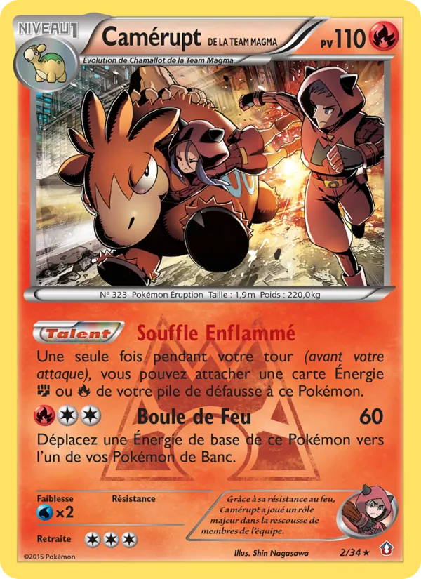 Camérupt de la Team Magma Double Danger 2/34