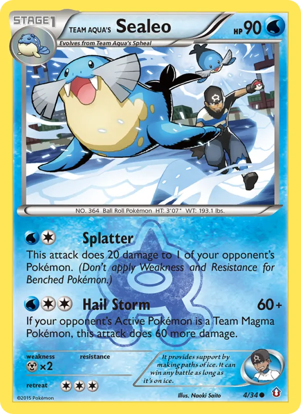 Team Aqua's Sealeo Double Crisis 4/34