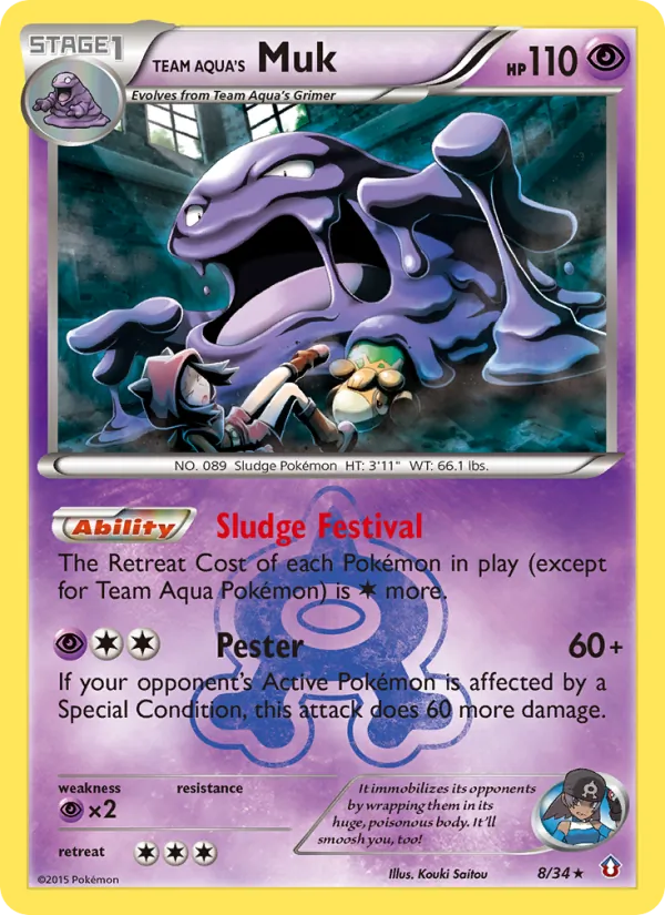 Team Aqua's Muk Double Crisis 8/34