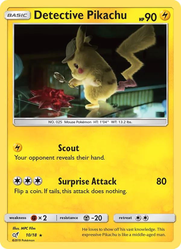 Detective Pikachu Detective Pikachu 10/18