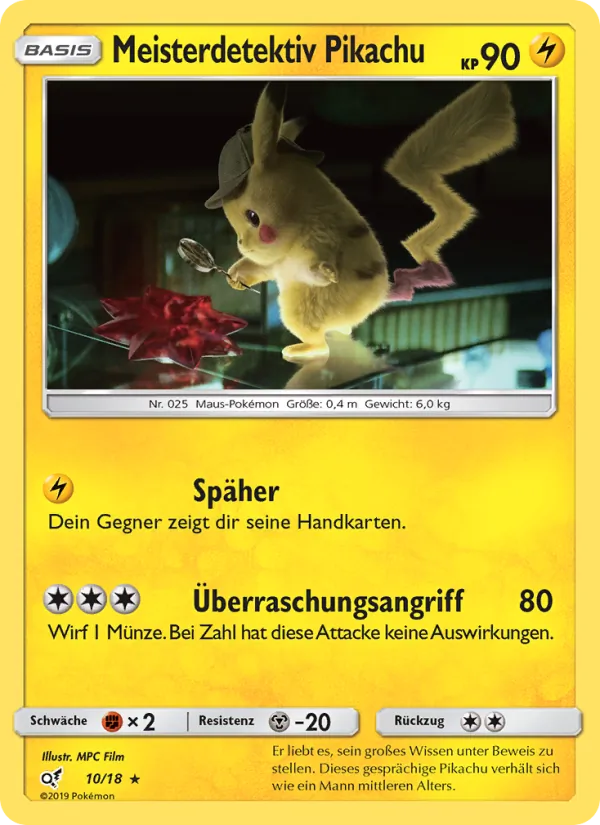 Meisterdetektiv Pikachu Meisterdetektiv Pikachu 10/18
