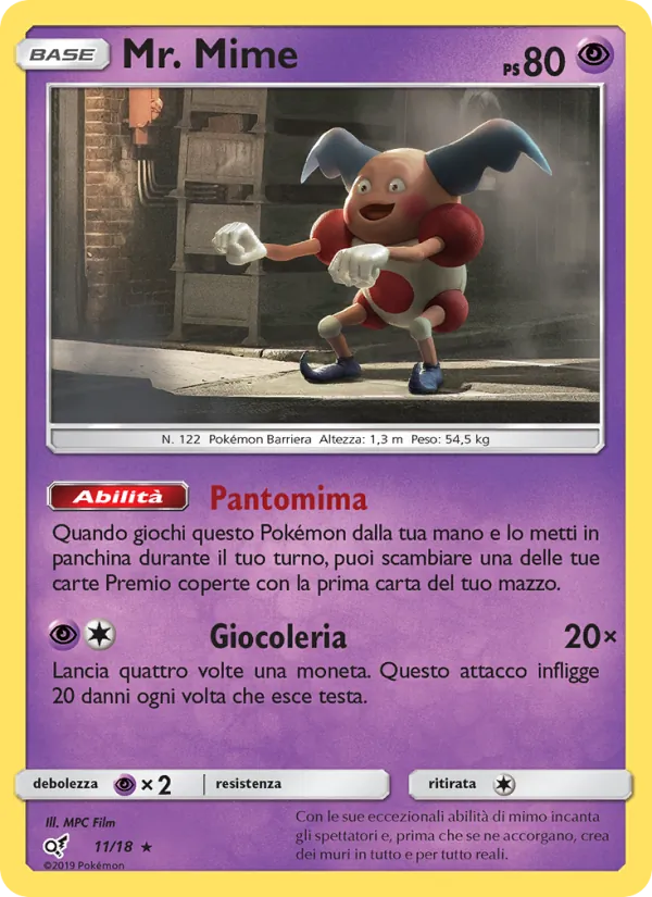 Mr. Mime Detective Pikachu 11/18