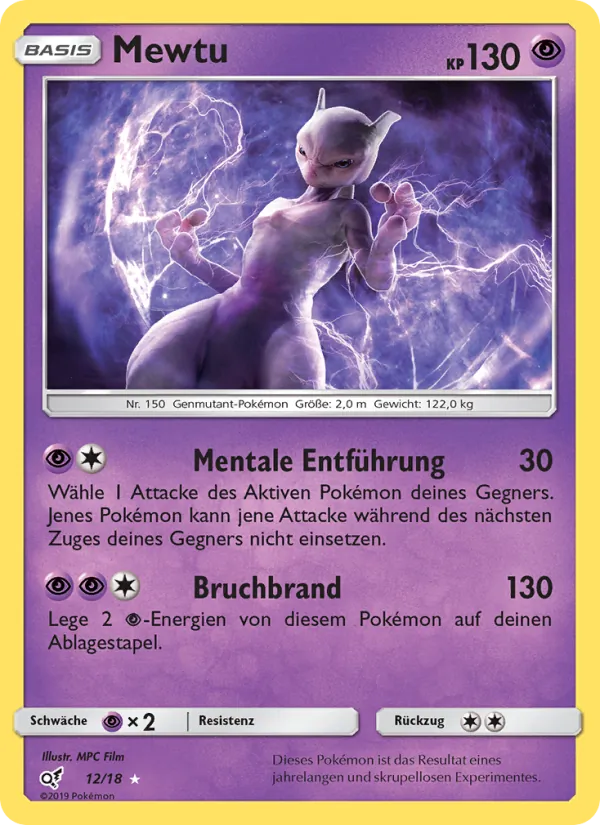 Mewtu Meisterdetektiv Pikachu 12/18