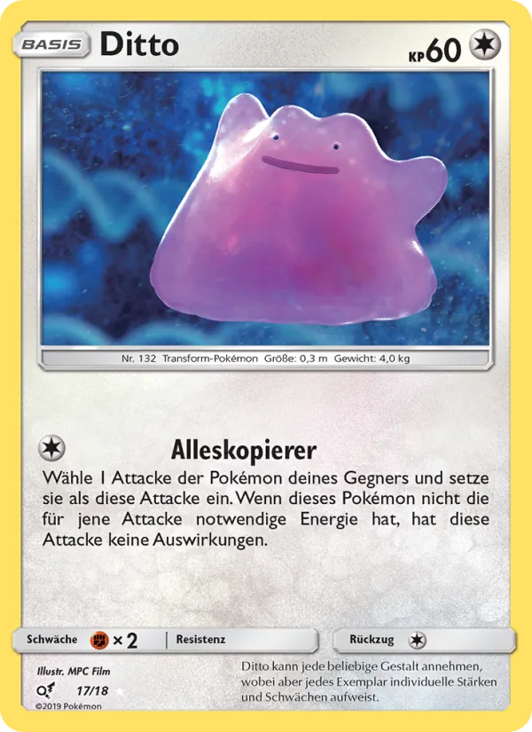 Ditto Meisterdetektiv Pikachu 17/18