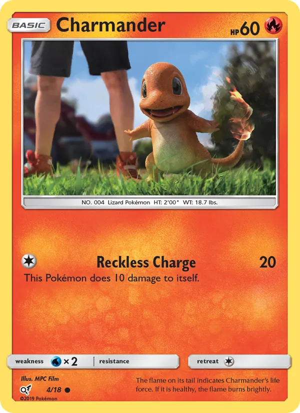 Charmander Detective Pikachu 4/18