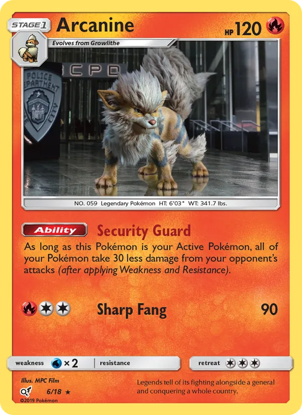 Arcanin Détective Pikachu 6/18