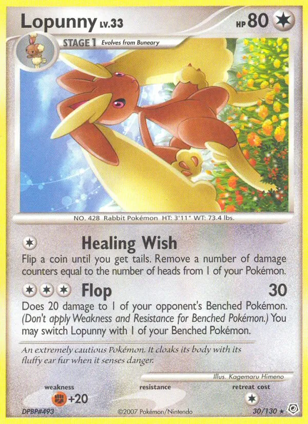 Lopunny Diamond & Pearl 30/130