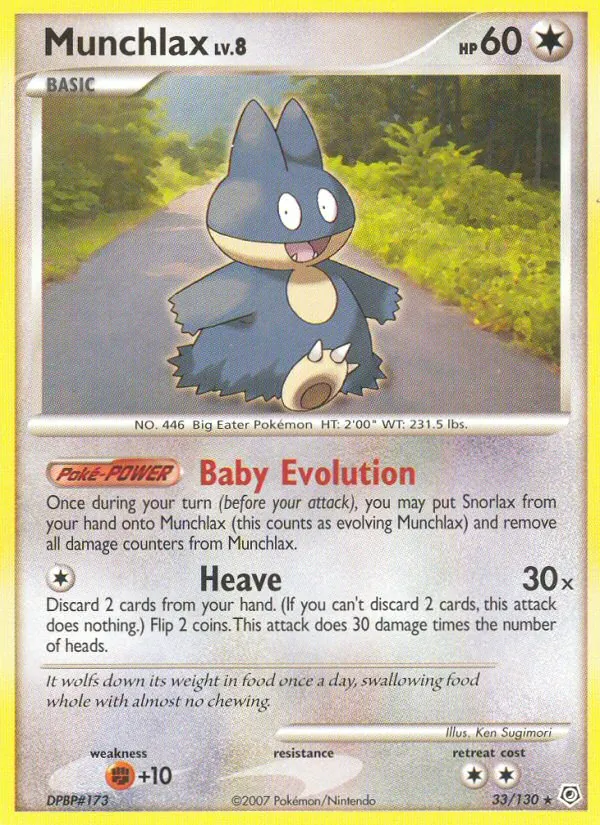 Munchlax Diamante & Perla 33/130