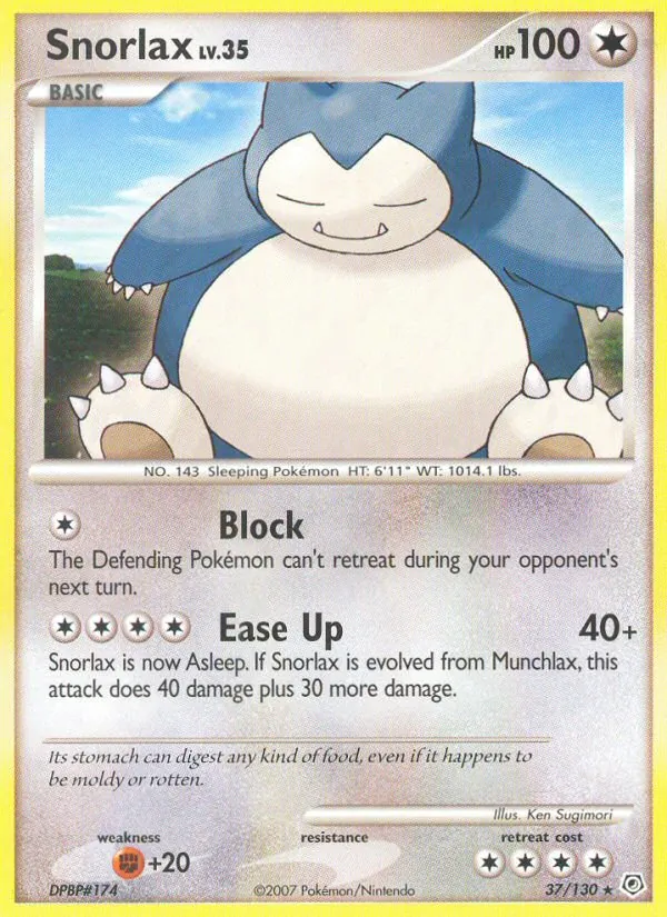 Snorlax Diamante & Perla 37/130