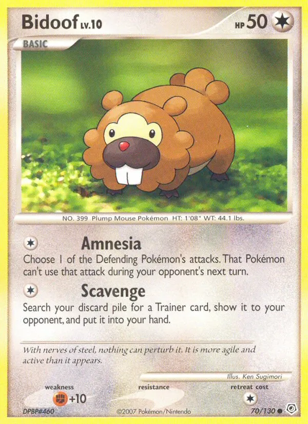 Bidoof Diamante & Pérola 70/130