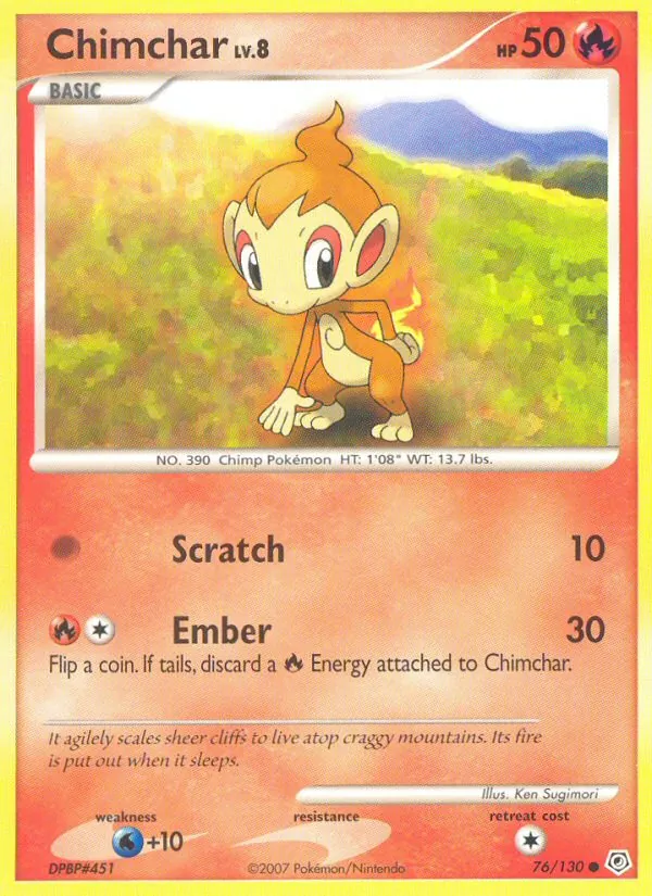 Chimchar Diamond & Pearl 76/130