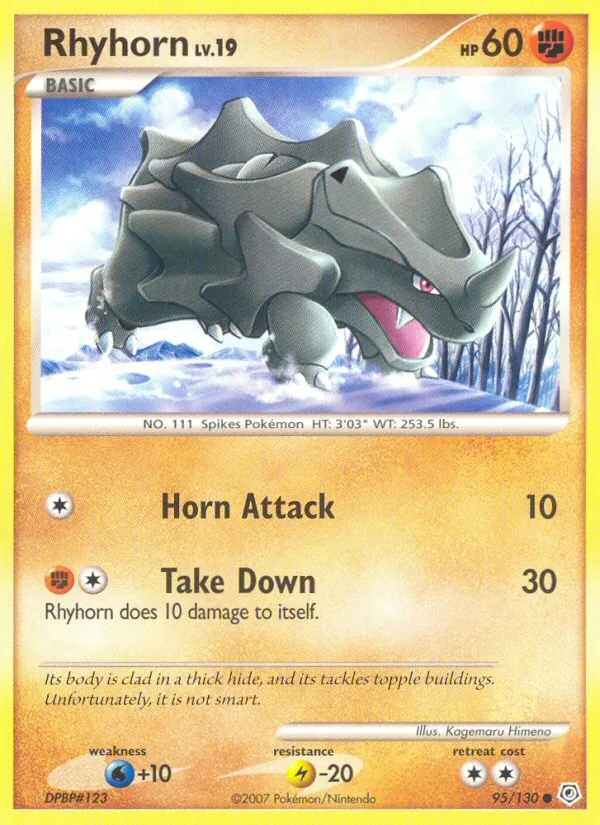 Rhyhorn Diamante & Pérola 95/130