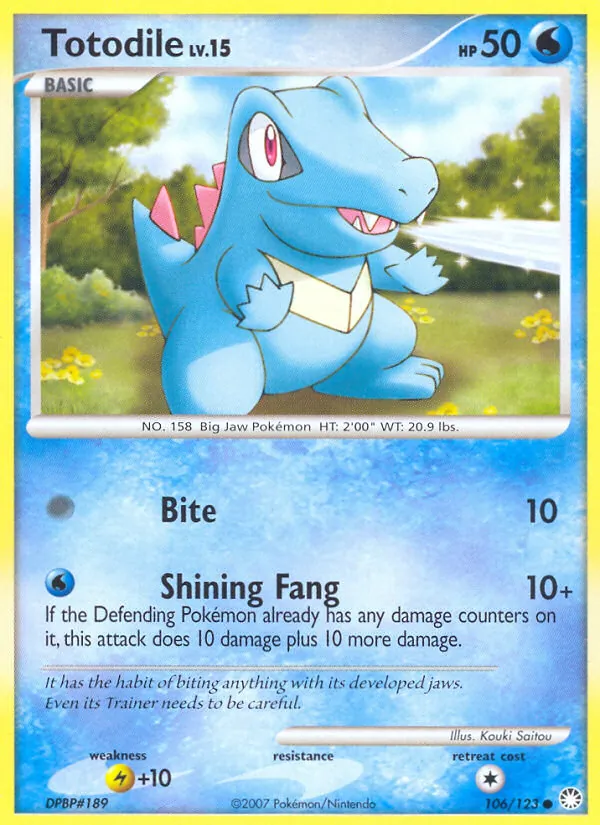Totodile Tesori Misteriosi 106/123