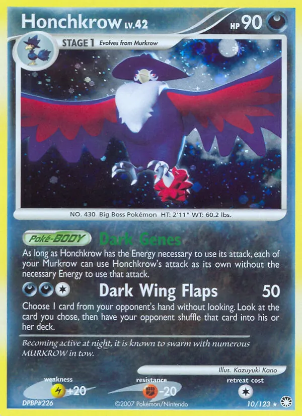 Honchkrow Tesoros Misteriosos 10/123