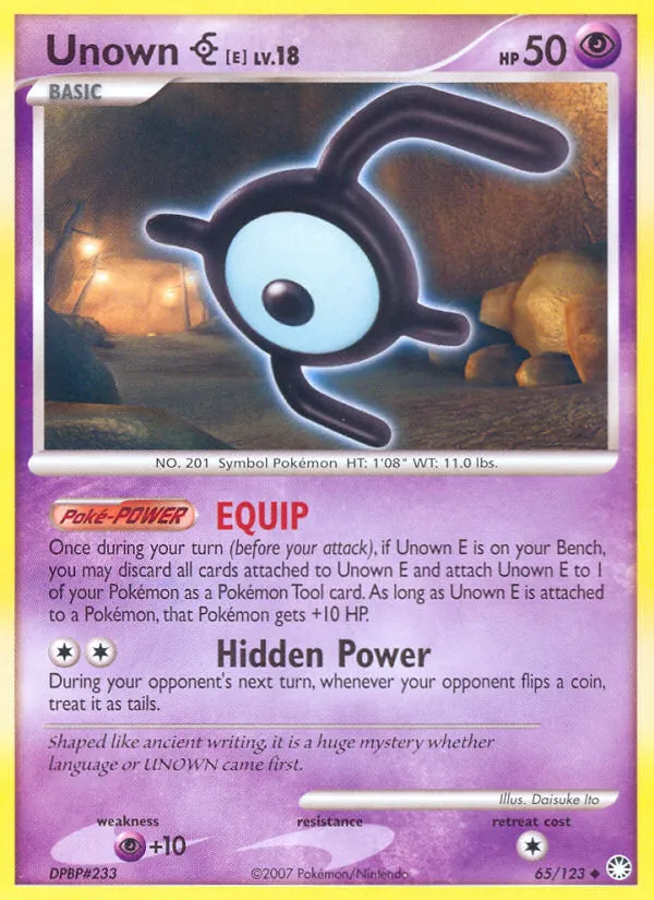 Unown E Mysterious Treasures 65/123