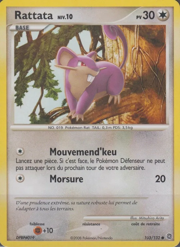 Rattata Merveilles Secrètes 103/132