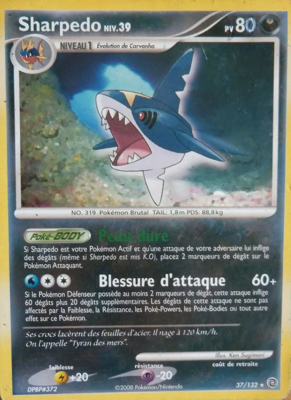 Sharpedo Merveilles Secrètes 37/132
