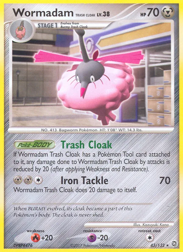 Wormadam Trash Cloak Prodigi Segreti 43/132