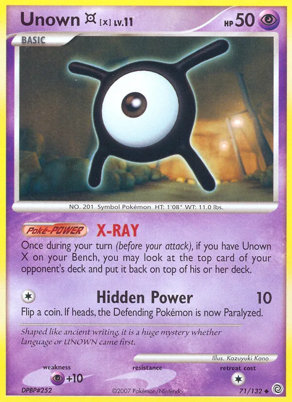 Unown X Prodigi Segreti 71/132