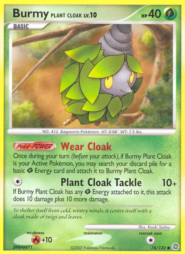 Burmy Plant Cloak Maravillas Secretas 78/132