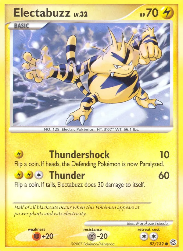 Electabuzz Secret Wonders 87/132