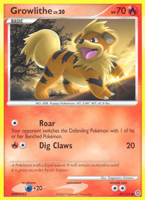 Growlithe Secret Wonders 89/132