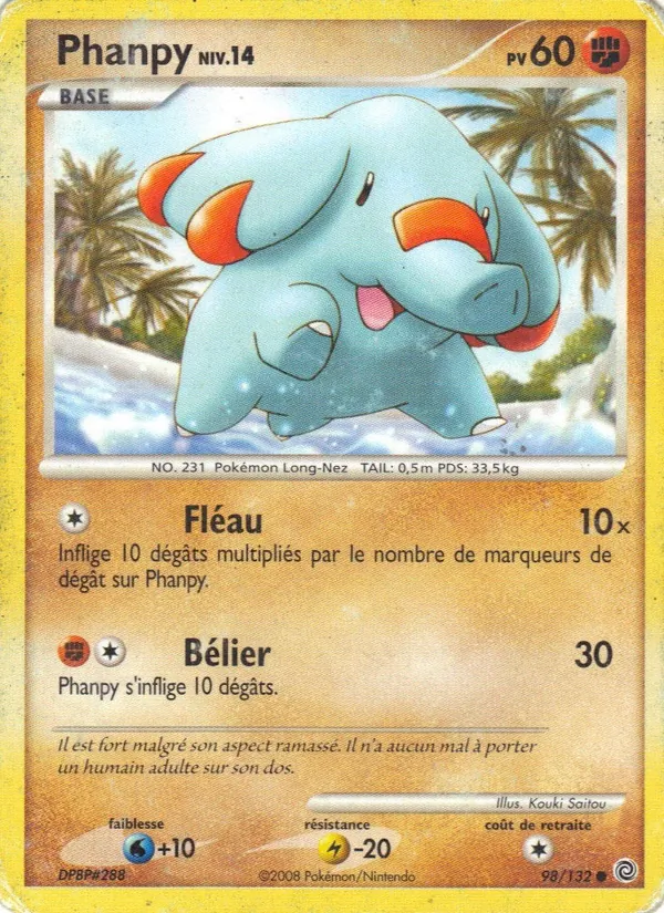 Phanpy Merveilles Secrètes 98/132