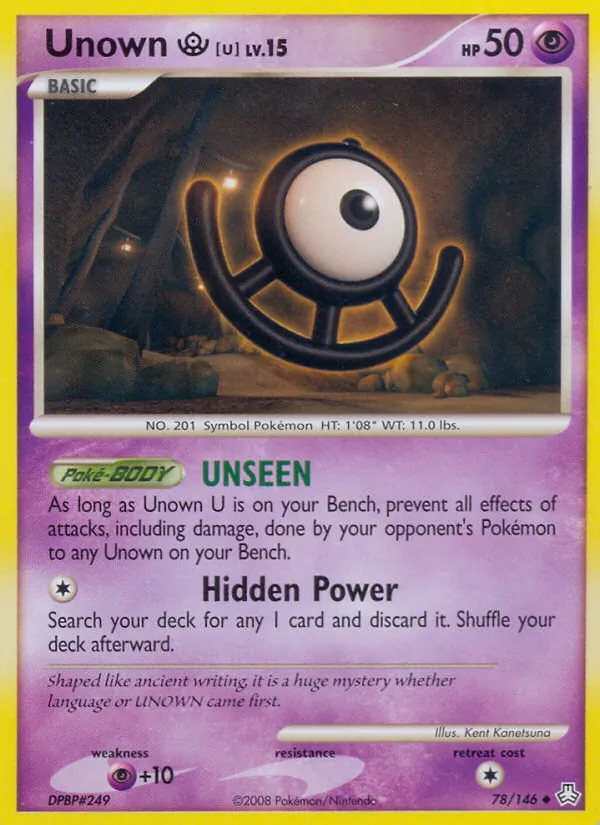 Unown U Legends Awakened 78/146