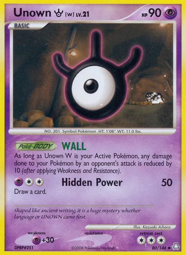 Unown W Legends Awakened 80/146